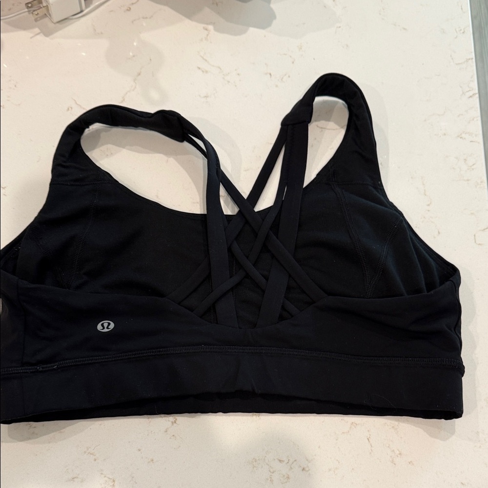 lululemon athletica Black Strappy Sports Bra